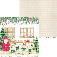 P13 - Santa's Workshop Collection - Christmas - 12 x 12 Double Sided Paper - 01