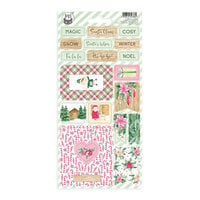 P13 - Santa's Workshop Collection - Christmas - Chipboard Stickers - 01