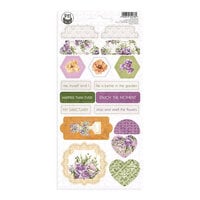 P13 - Secret Garden Collection - Chip Board Stickers - Set 03