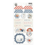 P13 - Sea La Vie Collection - Chipboard Stickers - Sheet 03