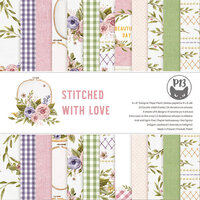 P13 - Stitched with Love Collection - 6 x 6 Paper Pad