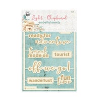 P13 - Travel Journal Collection - Light Chipboard Embellishments