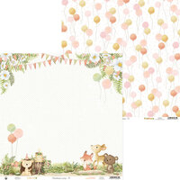 P13 - Woodland Cuties Collection - 12 x 12 Double Sided Paper - 01