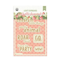 P13 - Woodland Cuties Collection - Light Chipboard Embellishments - 09