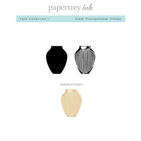 Papertrey Ink - Clear Photopolymer Stamps - Vase - Set 1