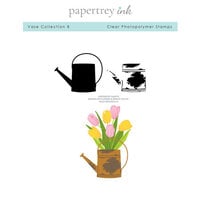 Papertrey Ink - Clear Photopolymer Stamps - Vase - Set 8