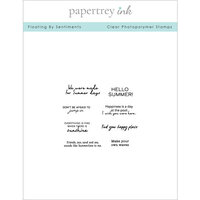 Papertrey Ink - Clear Photopolymer Stamps - Floating By Sentiments