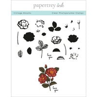 Papertrey Ink - Clear Photopolymer Stamps - Vintage Blooms