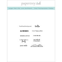 Papertrey Ink - Clear Photopolymer Stamps - Larger Than Life - Love Sentiments