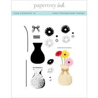 Papertrey Ink - Clear Photopolymer Stamps - Vase - Set 16