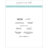 Papertrey Ink - Clear Photopolymer Stamps - Larger Than Life - Mom