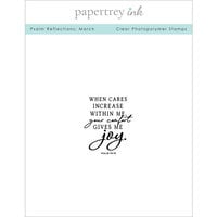 Papertrey Ink - Clear Photopolymer Stamps - Psalm Reflections - March