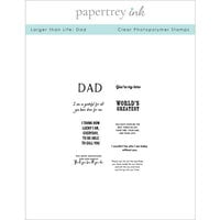 Papertrey Ink - Clear Photopolymer Stamps - Larger Than Life - Dad