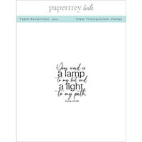 Papertrey Ink - Clear Photopolymer Stamps - Psalm Reflections - July