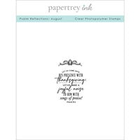 Papertrey Ink - Clear Photopolymer Stamps - Psalm Reflections - August