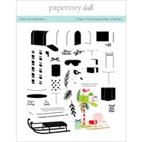 Papertrey Ink - Clear Photopolymer Stamps - Festive Mailbox