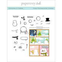 Papertrey Ink - Clear Photopolymer Stamps - Christmas In Frames
