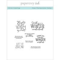Papertrey Ink - Clear Photopolymer Stamps - Winter Greetings