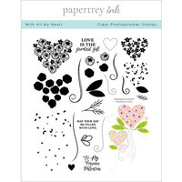 Papertrey Ink - Clear Photopolymer Stamps - With All My Heart