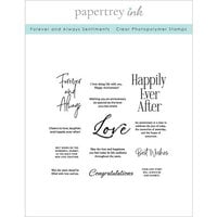 Papertrey Ink - Clear Photopolymer Stamps - Forever And Always Sentiments