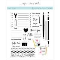 Papertrey Ink - Clear Photopolymer Stamps - Just Notes
