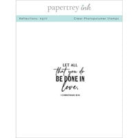 Papertrey Ink - Clear Photopolymer Stamps - Reflections - April