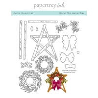 Papertrey Ink - Christmas - Metal Dies - Rustic Wood Star
