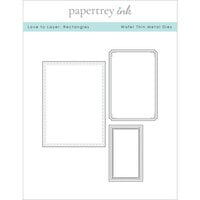 Papertrey Ink - Christmas - Metal Dies - Love To Layer - Rectangles