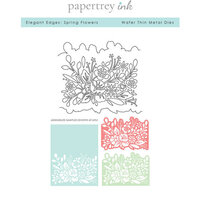 Papertrey Ink - Metal Dies - Elegant Edges - Spring Flowers