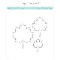 Papertrey Ink - Metal Dies - Love to Layer - Leaves