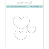 Papertrey Ink - Metal Dies - Love To Layer - Rounded Hearts 2