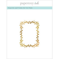 Papertrey Ink - Hot Foil Plate - Exquisite Leaf Frame