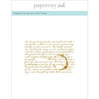 Papertrey Ink - Hot Foil Plate - Elegant Script