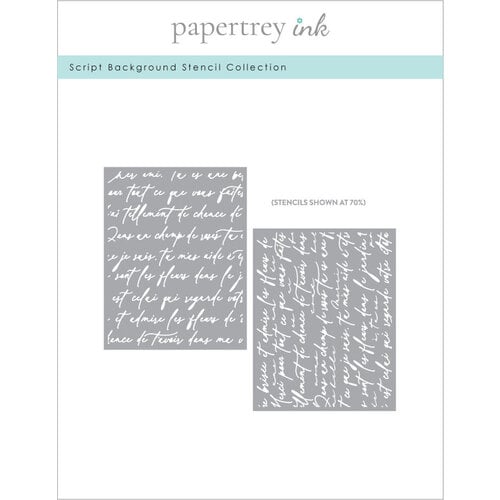 Papertrey Ink - Stencils - Script Background