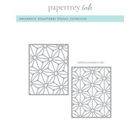 Papertrey Ink - Christmas - Stencils - Geometric Snowflakes