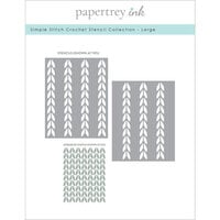 Papertrey Ink - Stencils - Simple Stitch Crochet - Large