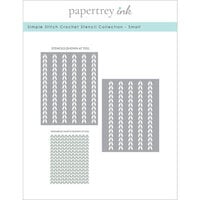 Papertrey Ink - Stencils - Simple Stitch Crochet - Small