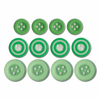 Queen and Company - Baby Buttons - Green