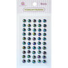 Queen and Company - Bling - Self Adhesive Rhinestones - Iridescent Bubbles - Black