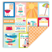Queen and Company - Summer Collection - 12 x 12 Double Sided Paper - Journal Cards