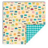 Queen and Company - Summer Collection - 12 x 12 Double Sided Paper - Swimwear