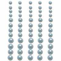 Queen and Company - Bling - Adhesive Pearls - Light Blue, BRAND NEW
