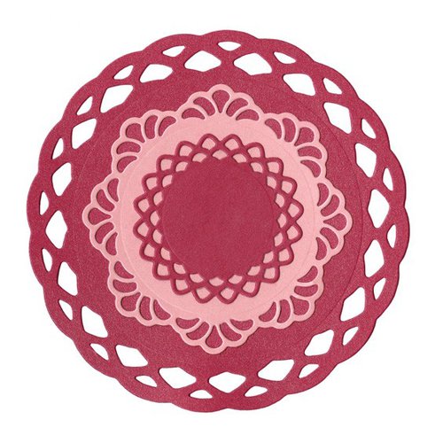 Lifestyle Crafts - Quickutz - Cookie Cutter Dies - Nesting Lace Doilies