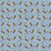 Reminisce - Animal House Collection - Patterned Paper - Monkey Business, CLEARANCE
