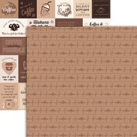 Reminisce - But First, Coffee Collection - 12 x 12 Double Sided Paper - Coffee For Life