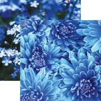 Reminisce - Blue Moods Collection - 12 x 12 Double Sided Paper - True Blue