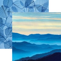 Reminisce - Blue Moods Collection - 12 x 12 Double Sided Paper - Smoky Mountains