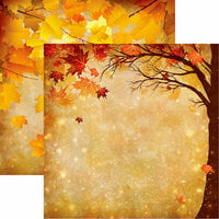 Reminisce - Best of Harvest Collection - 12 x 12 Double Sided Paper - Magical Fall
