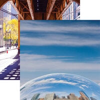 Reminisce - Chicago Collection - 12 x 12 Double Sided Paper - The Bean
