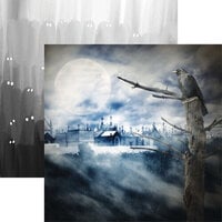 Reminisce - Dark Night Collection - 12 x 12 Double Sided Paper - Full Moon